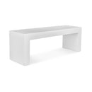 Hospitality furniture - White Concrete Outdoor Bench - www.oroatrade.com