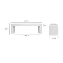 Hospitality furniture - White Concrete Outdoor Bench - www.oroatrade.com