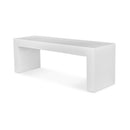 Hospitality furniture - White Concrete Outdoor Bench - www.oroatrade.com