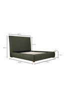 Hospitality furniture - Green Tall Headboard King Bed - www.oroatrade.com