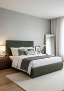 Hospitality furniture - Green Tall Headboard King Bed - www.oroatrade.com