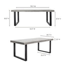 Hospitality furniture - Gray Cement Indoor/Outdoor Dining Table L - www.oroatrade.com