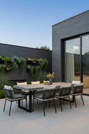 Gray Cement Indoor/Outdoor Dining Table L | Novi Living Jedrik | Oroa.com
