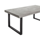 Hospitality furniture - Gray Cement Indoor/Outdoor Dining Table L - www.oroatrade.com