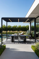 Pillar-Legged Indoor/Outdoor Dining Table | Novi Living Aurelius | Oroa.com