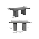 Hospitality furniture - Pillar-Legged Indoor/Outdoor Dining Table - www.oroatrade.com