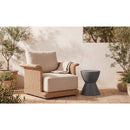 Contoured Indoor/Outdoor Stool | Novi Living Hourglass | Oroa.com