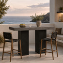 Hospitality furniture - Gray Concrete Outdoor Bar Table - www.oroatrade.com