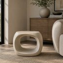 Hospitality furniture - Carved Concrete Indoor/Outdoor Stool - www.oroatrade.com