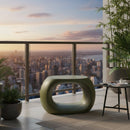 Carved Concrete Indoor/Outdoor Stool | Novi Living Albers | Oroa.com