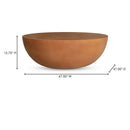 Bowl-Shaped Indoor/Outdoor Coffee Table | Novi Living Insitu | Oroa.com