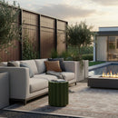 Scalloped Indoor/Outdoor Accent Table | Novi Living Taffy | Oroa.com