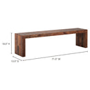 Contract furniture - Rustic Pine Dining Bench - www.oroatrade.com