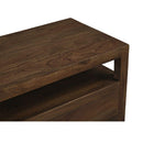 Brown Wooden 2-Drawer Nightstand | Novi Living Windsor