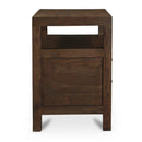 Brown Wooden 2-Drawer Nightstand | Novi Living Windsor