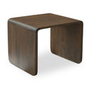 C-Shape Solid Wood Side Table | Novi Living Carrie
