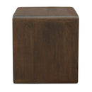 C-Shape Solid Wood Side Table | Novi Living Carrie