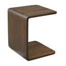 C-Shape Solid Wood Side Table | Novi Living Carrie