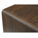 C-Shape Solid Wood Side Table | Novi Living Carrie