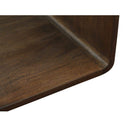 C-Shape Solid Wood Side Table | Novi Living Carrie