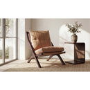 C-Shape Solid Wood Side Table | Novi Living Carrie