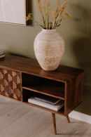 Contract furniture - Natural Sheesham Media Cabinet - www.oroatrade.com