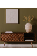 Contract furniture - Natural Sheesham Media Cabinet - www.oroatrade.com
