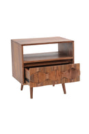 Contract furniture - Natural Wood Nightstand - www.oroatrade.com