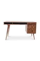 Sheesham Wood 2-Drawer Desk | Novi Living O2 | Oroa.com