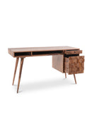 Sheesham Wood 2-Drawer Desk | Novi Living O2 | Oroa.com