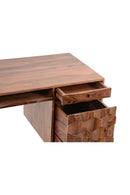 Sheesham Wood 2-Drawer Desk | Novi Living O2 | Oroa.com
