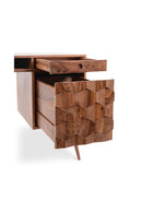 Sheesham Wood 2-Drawer Desk | Novi Living O2 | Oroa.com