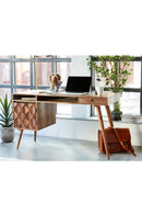 Sheesham Wood 2-Drawer Desk | Novi Living O2 | Oroa.com