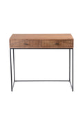 Modern European furniture - Patterned Solid Acacia 2-Drawer Desk - www.oroa.com