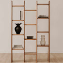 Solid Acacia 12-Shelf Bookcase | Novi Living Orson