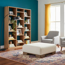 Solid Acacia 12-Shelf Bookcase | Novi Living Orson