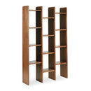 Solid Acacia 12-Shelf Bookcase | Novi Living Orson