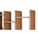 Solid Acacia 12-Shelf Bookcase | Novi Living Orson