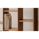 Solid Acacia 12-Shelf Bookcase | Novi Living Orson
