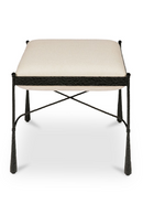 Iron Framed Cream Stool | Novi Living Agne | Oroatrade.com