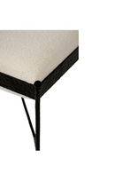 Iron Framed Cream Stool | Novi Living Agne | Oroatrade.com