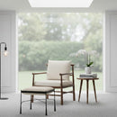 Iron Framed Cream Stool | Novi Living Agne | Oroa.com