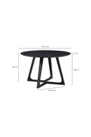 Hospitality furniture - Sculptural Base Round Dining Table - www.oroatrade.com