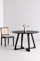 Hospitality furniture - Sculptural Base Round Dining Table - www.oroatrade.com