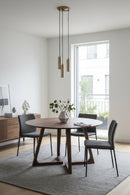 Hospitality furniture - Sculptural Base Round Dining Table - www.oroatrade.com