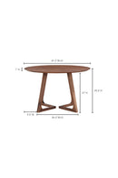 Hospitality furniture - Sculptural Base Round Dining Table - www.oroatrade.com
