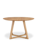 Contract furniture - Natural Oak Round Dining Table - www.oroatrade.com