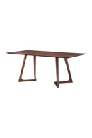 Solid Walnut Rectangular Dining Table | Novi Living Godenza | Oroa.com
