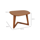 Solid Walnut End Table | Novi Living Godenza
