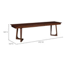 Solid Walnut Bench | Novi Living Godenza